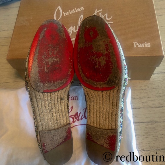 🎈SOLD Ares jungle print gold spike espadrilles - Picture 8 of 8